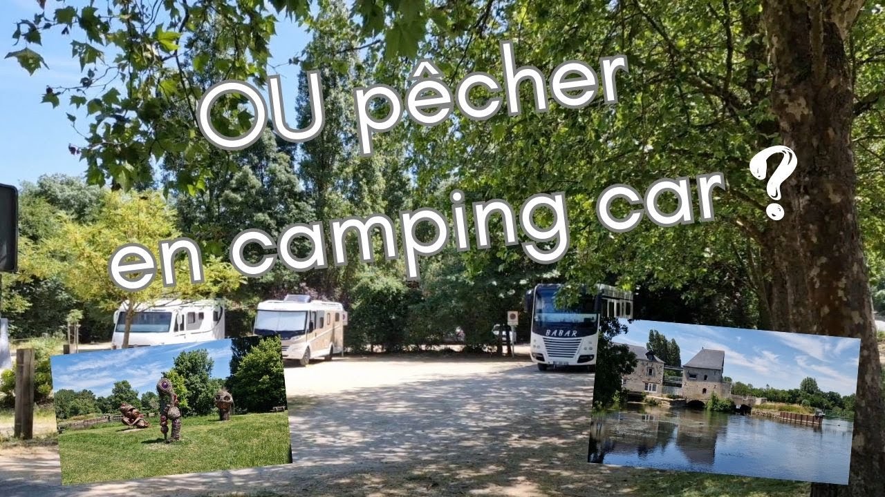 🎣On pêche au bord du Loir/aire camping car Villevêque #campingcar #pêche #airedecampingcar