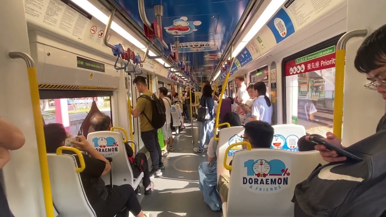 [多啦A夢主題列車#13] 輕鐵第五期列車1160+1159 @614P →507兆康至屯門碼頭