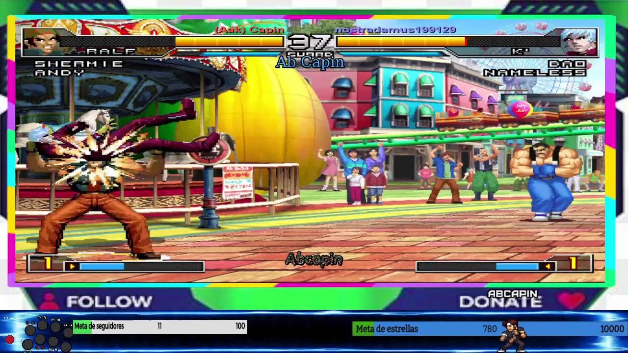 retas kof o fornite o garou cotw