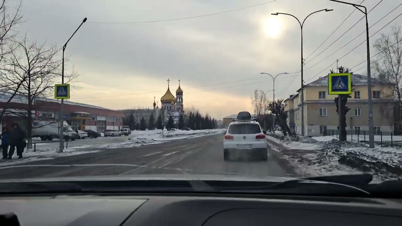 Новокузнецк. Прокатимся по Орджоникидзевскому району. Такая зима. Февраль. 2026.