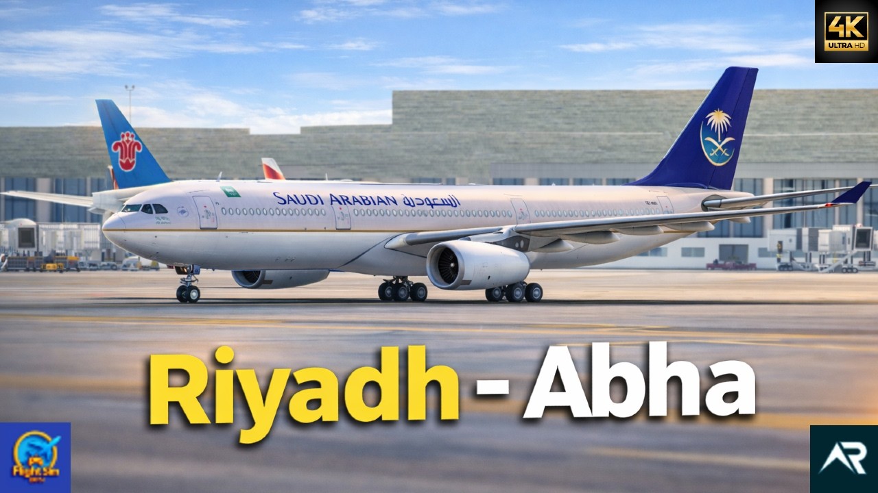 Saudia A330-300 | Riyadh to Abha | Full Flight | RFS- Real Flight Simulator