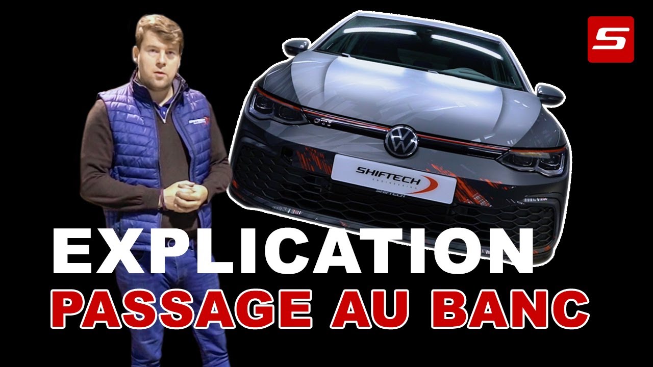 PR&Eacute;SENTATION DU PROCESSUS D'UN PASSAGE SUR BANC DE PUISSANCE D'UNE GOLF 8 GTI BY SHIFTECH