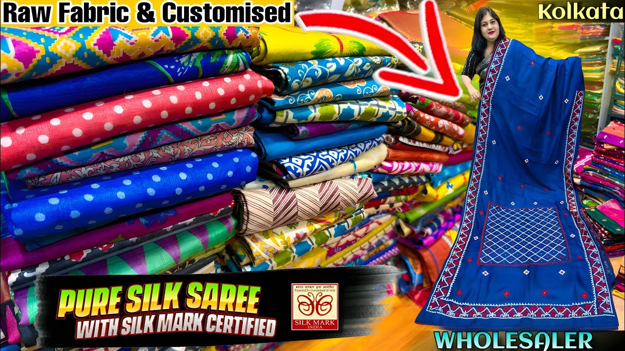 Pure Silk  & Pure Tussar Sarees With Silk Mark Certified (Raw, Customize) Manufacturer in Kolkata🔥🔥