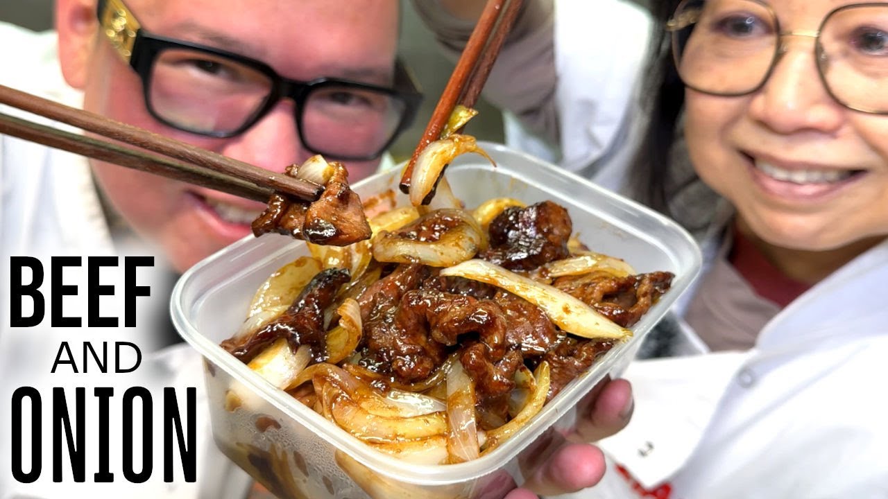 Китайская говядина с луком на вынос 🥩🧅 — САМОЕ популярное китайское блюдо на вынос!
