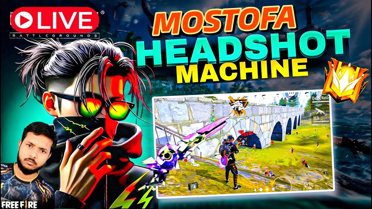 MOSTOFA LIVE 6 🔴 HEADSHOT MACHINE 😈 | NONSTOP HEADSHOT | MOSTOFAGAMINGZONE🔥
