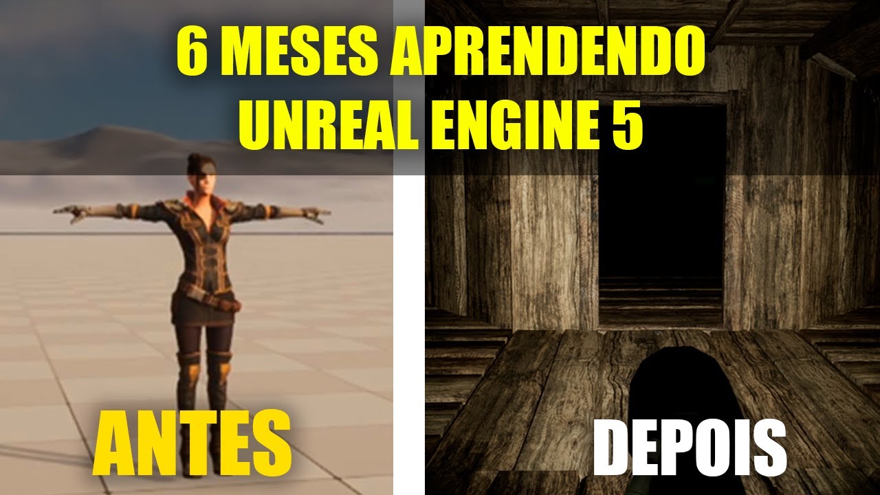 6 MESES APRENDENDO UNREAL ENGINE 5 EM 8 MINUTOS