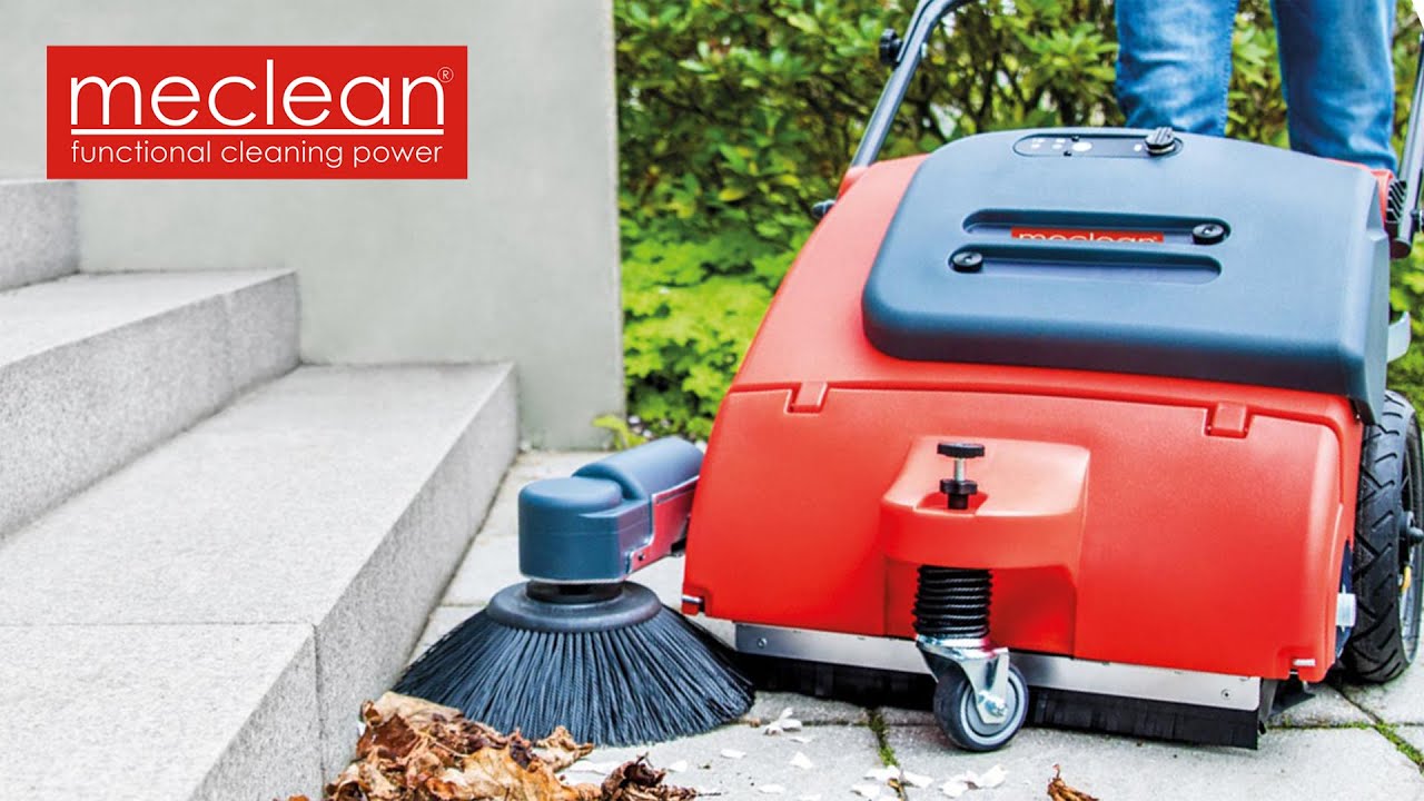 Meclean CROSSWEEP: Makkelijk te hanteren buitenveegmachine met batterij-aandrijving!