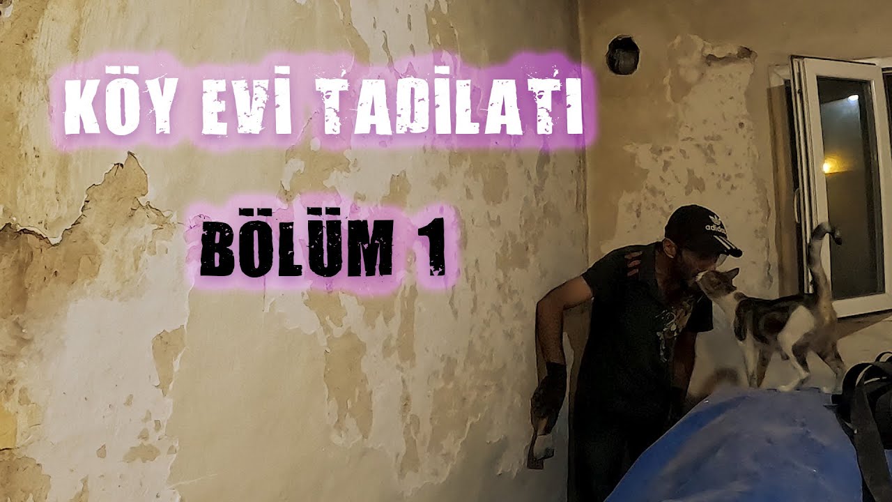 Köy Evi Tadilatı Bölüm 1 (Toprak Duvarların Üzerinden Kireç Kazıma İşlemi)