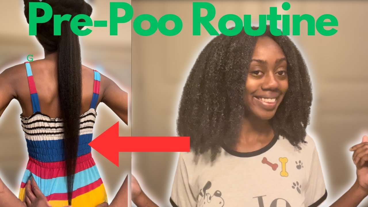 HOW TO: Pre-Poo Natural Hair For LENGTH RETENTION, And FAST Hair Growth!! #prepoo #4cnaturalhair