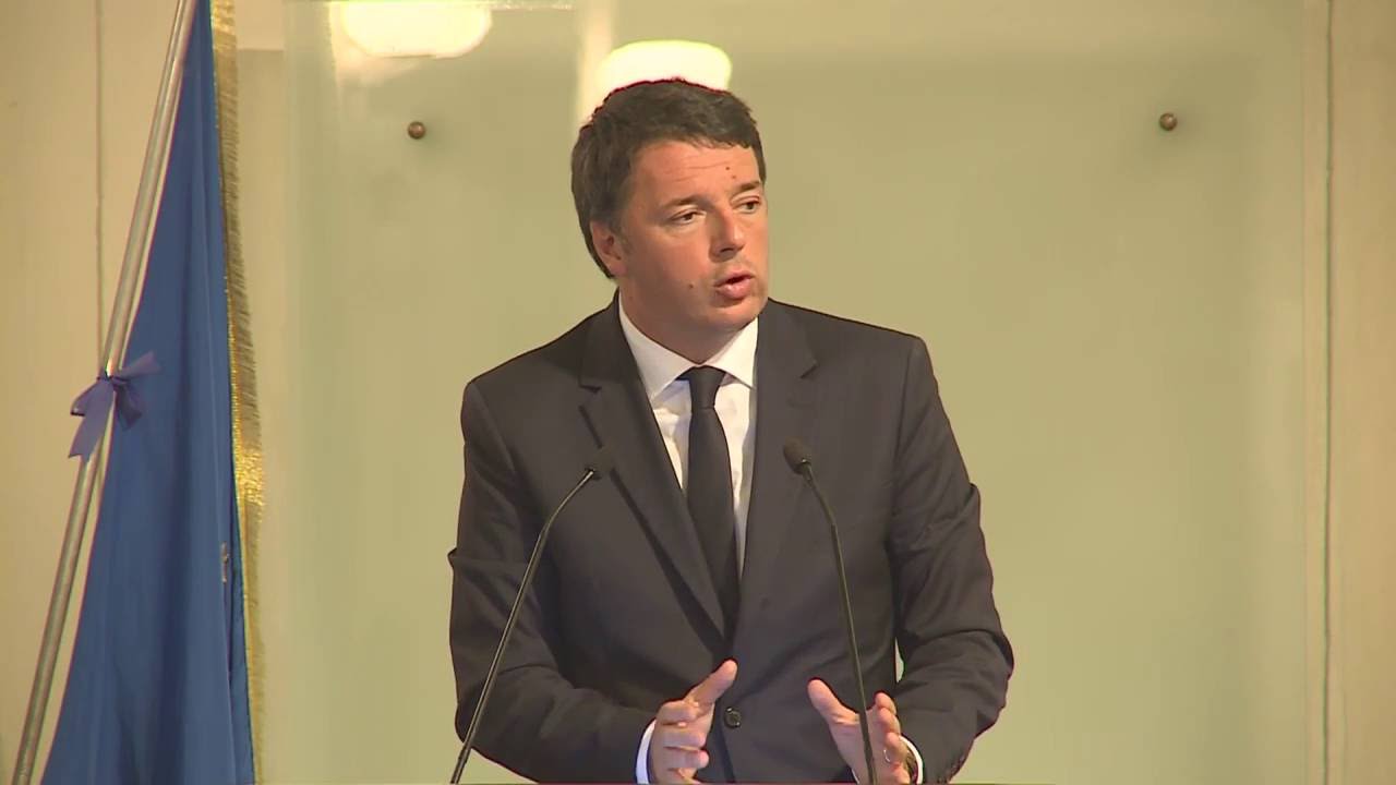 L'intervento di Renzi alla Scuola Superiore Sant'Anna a Pisa (17/10/2016)
