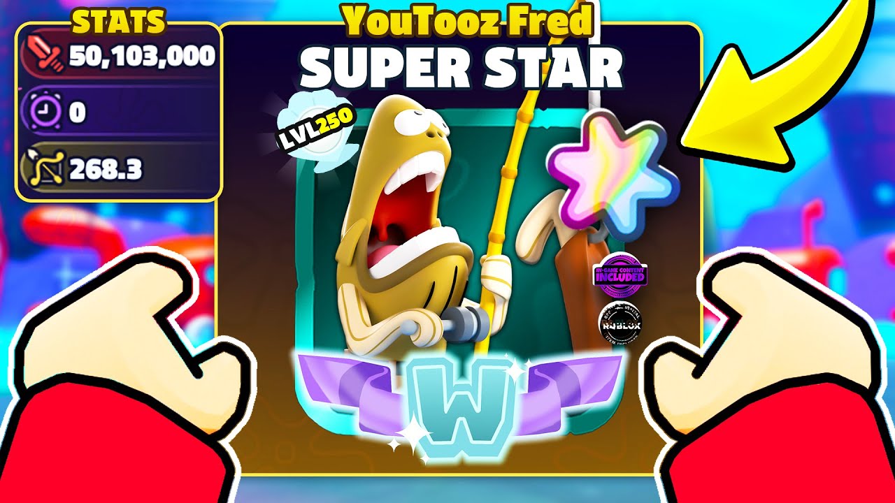 I Got SUPER STAR YouTooz Fred EXOTIC.. (PRISMATIC STATS?)