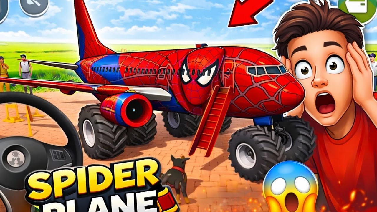 Spiderman Mc Queen 👑 Ironman Hulk super hero GTA5 Train Indian Their Auto Simulator Game 