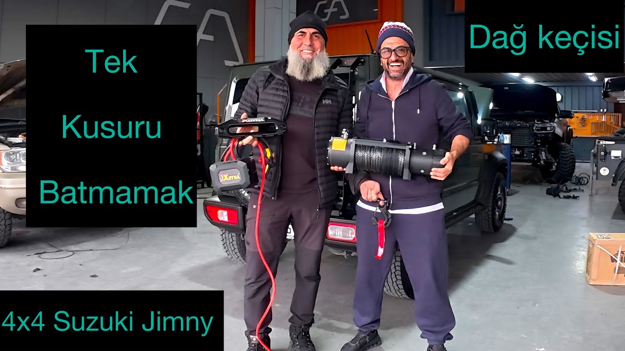 Suda yüzen bataklıkta batmayan dağ keçisi 4x4 Suzuki Jimny / Suzuki Jimny vinç montajı