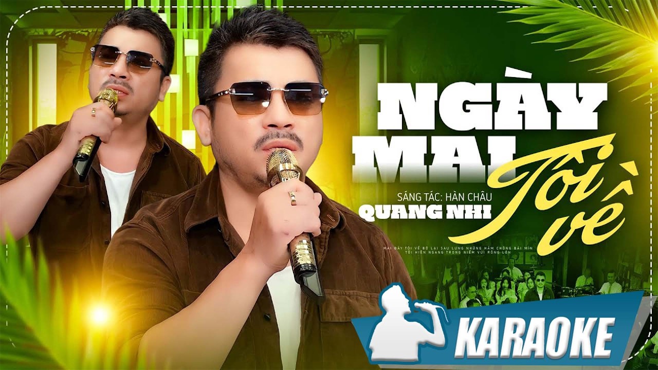 Karaoke Ngày Mai Tôi Về - Quang Nhi | Karaoke Tone Nam beat chuẩn
