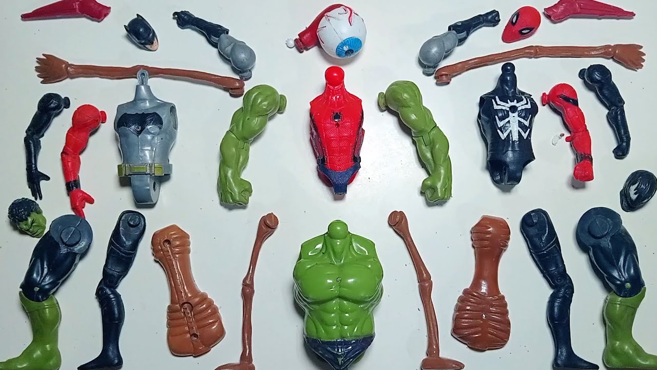 AVENGERS TOYS MARVEL'S BATMAN SPIDERMAN VENOM SIRENHEAD HULK SUPERHERO TOYS ACTIONS VIDEO 