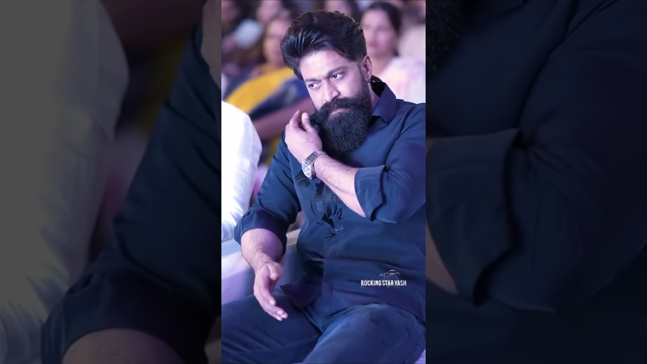 Rocking Star Yash at Pre Release Event #yash #toxicmovie #shorts