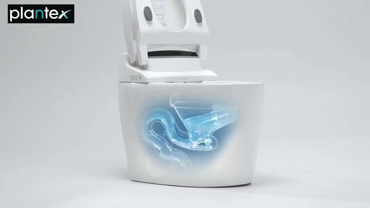 Plantex Smart automatic Toilet /Equipped With Foot Touching Lid Opening, Heated Commode Seat