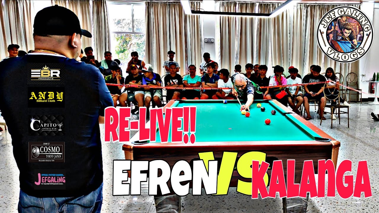 ⛔RE-LIVE. Efren Reyes 7-10+2 vs Kalanga ⛔Race20/22  @MANGATAREM,PANGASINAN
