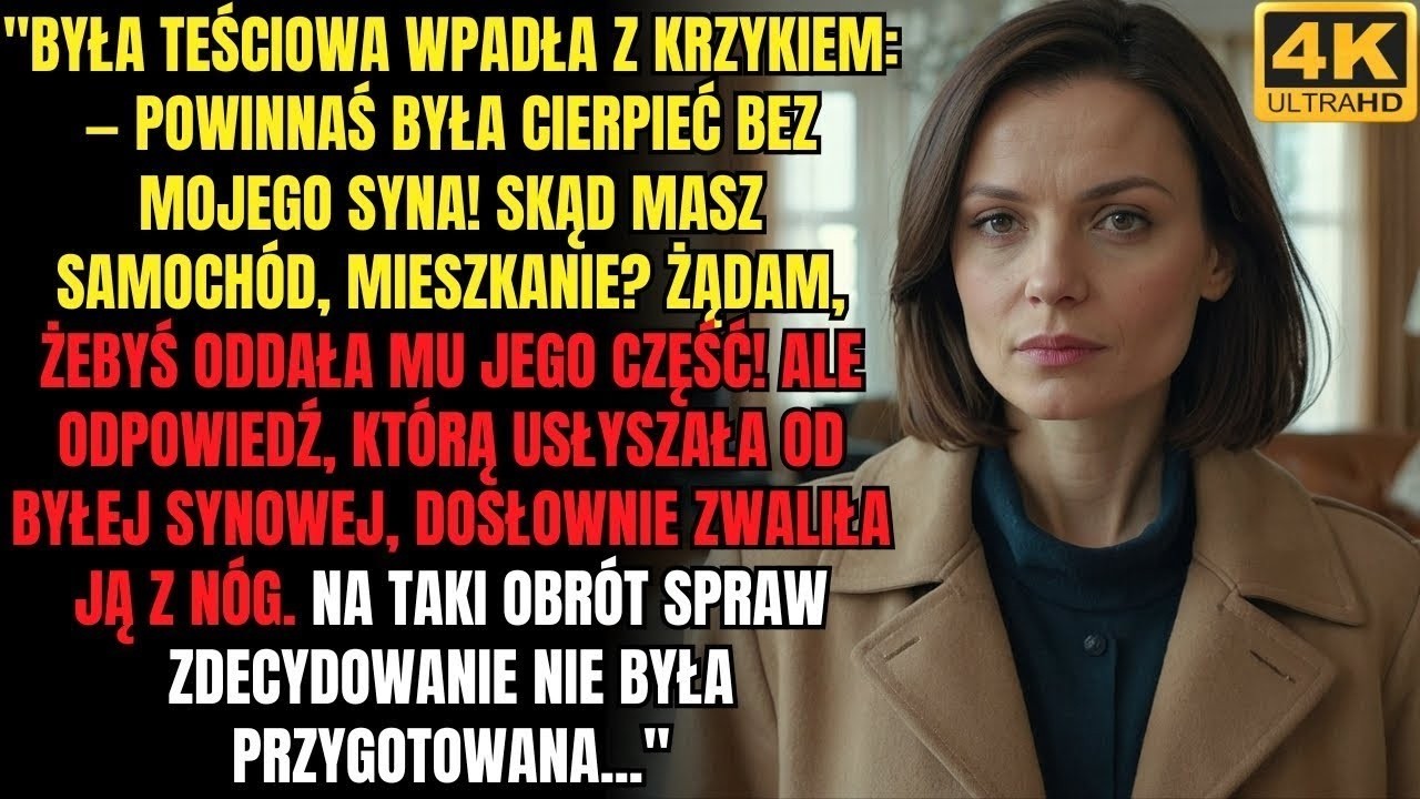 Teściowa zażądała udziału dla syna, ale odpowiedź byłej synowej wprawiła ją w osłupienie