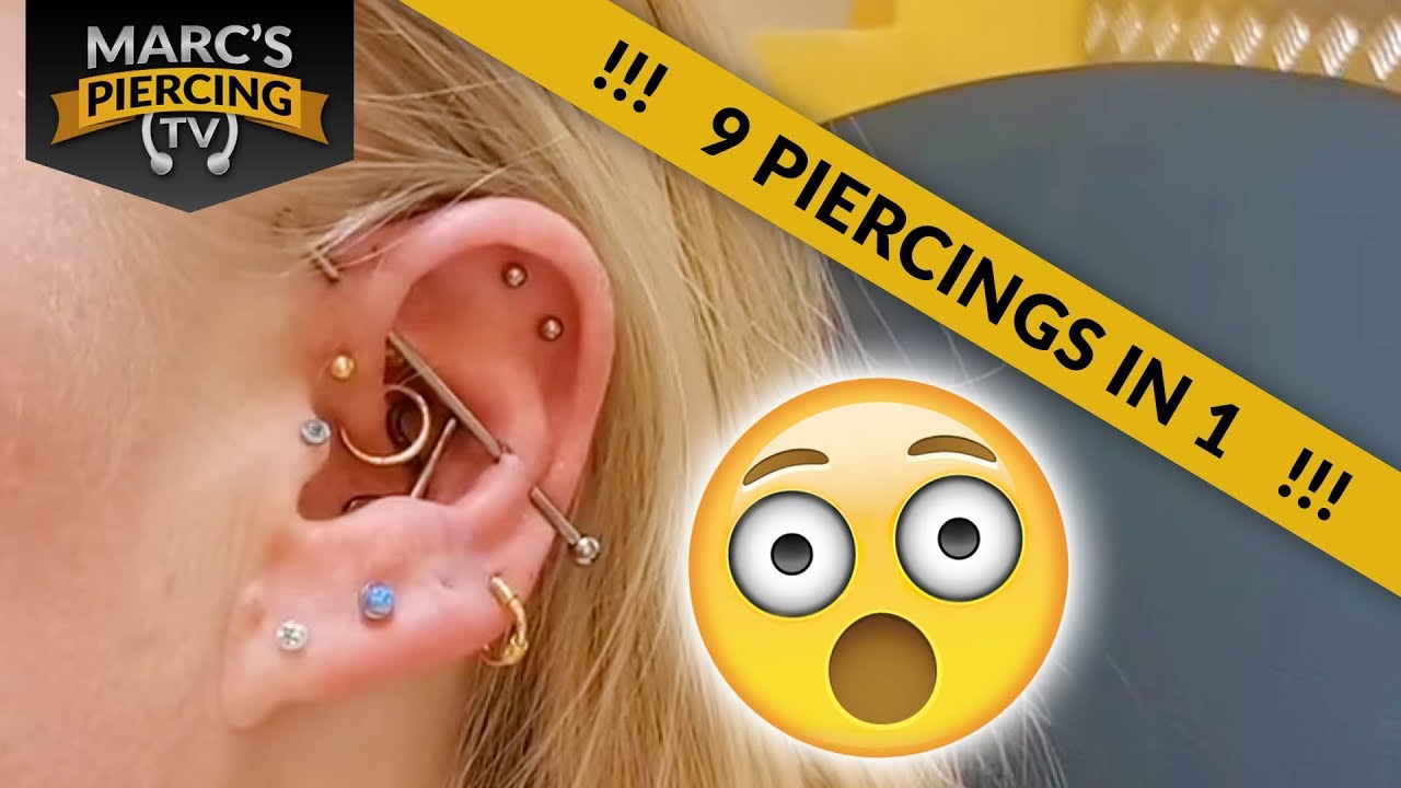 💉Snug Industrial, Double Vertical Industrial, Obril, Vertical Tragus 💉 Marc's Piercing TV