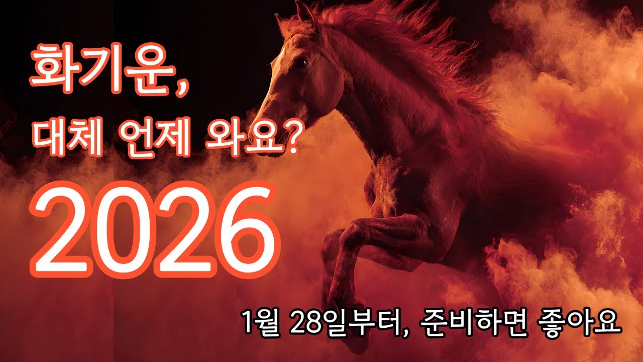 지금 괴로울수록 1월28일부터 함께 준비해요 #본격적인화기운 #병오년운세