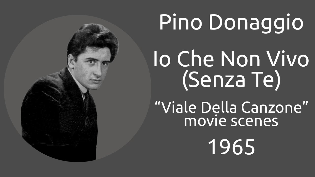 Pino Donaggio - Io Che Non Vivo Senza Te - Viale Della Canzone - Legendas IT - PT-BR