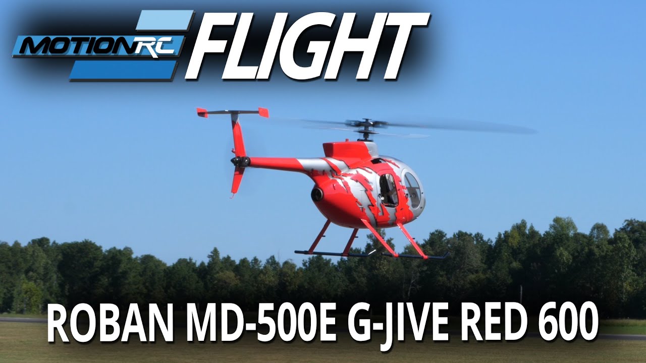 Roban MD-500E G-Jive Red 600 Size Helicopter Scale