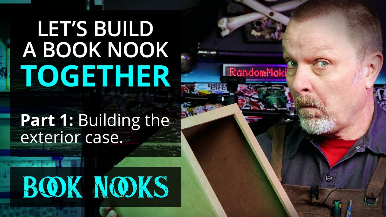 Let's Build a Book Nook Together - Part 1, The Box #booknook #diorama #miniatures