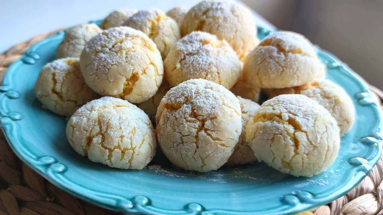 Limonlu Çatlak Kurabiye Tarifi🍋|Katı Yağsız Limonlu kurabiye| Limonlu Kurabiye👌🏼