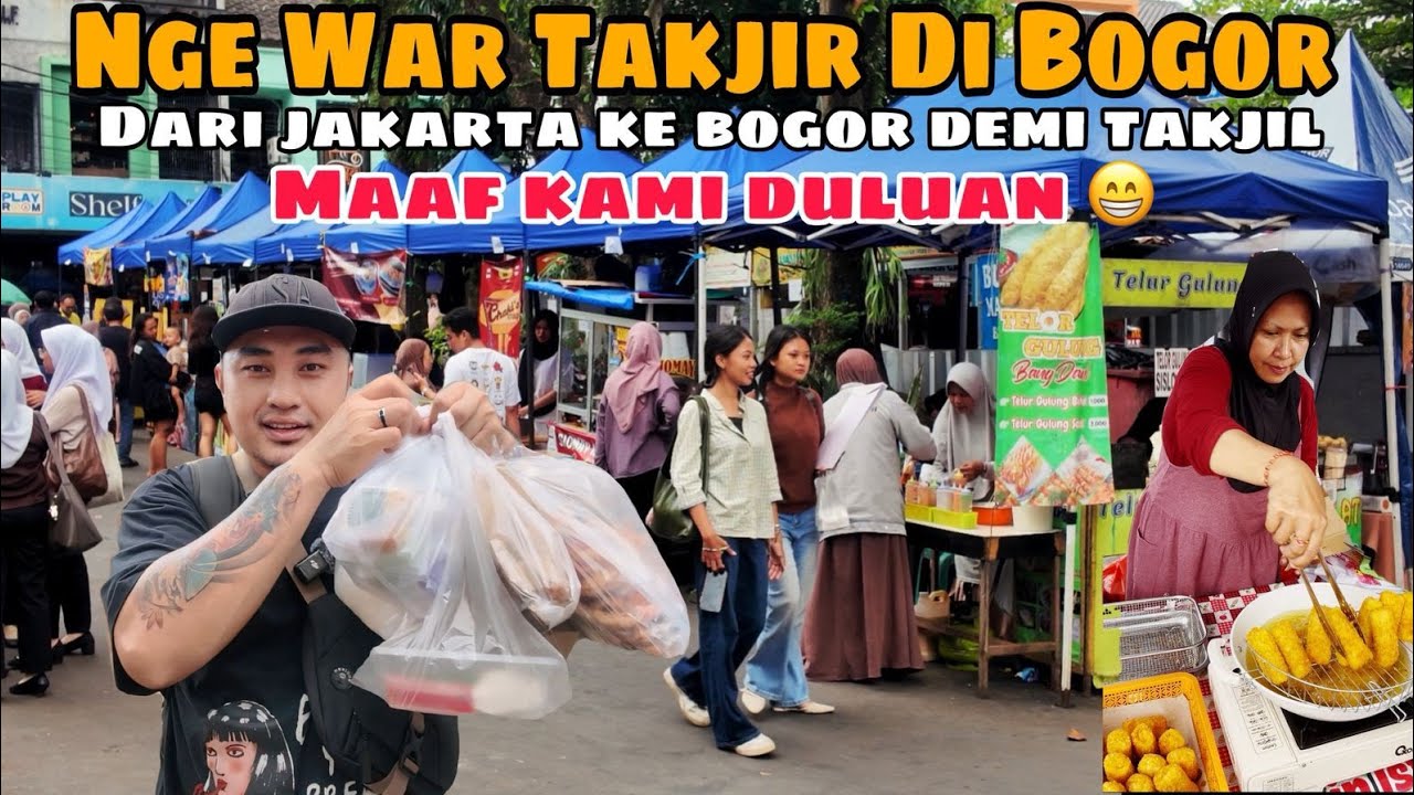Nge WAR Takjil di Bogor || Pojok Kuliner di Bundaran  Taman Yasmin