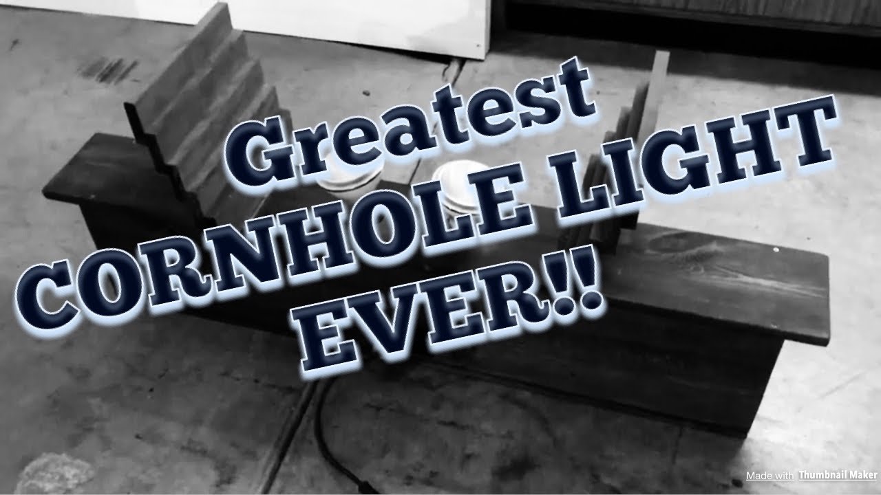 The BEST way to light your cornhole boards.