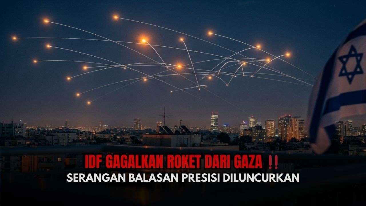 IDF Gagalkan Roket dari Gaza ‼️ Serangan Balasan Presisi Diluncurkan
