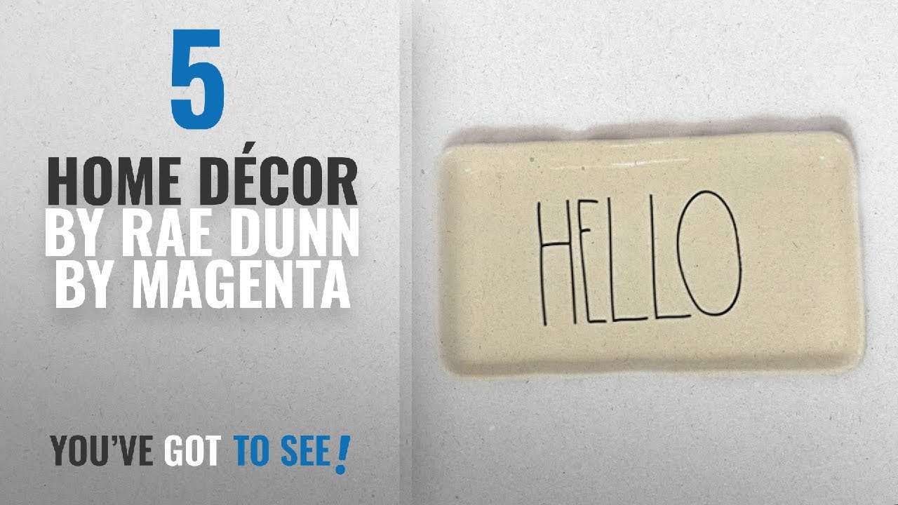 Top 10 Home Décor By Rae Dunn By Magenta [ Winter 2018 ]: Rae Dunn/Magenta HELLO TRINKET Dish 9