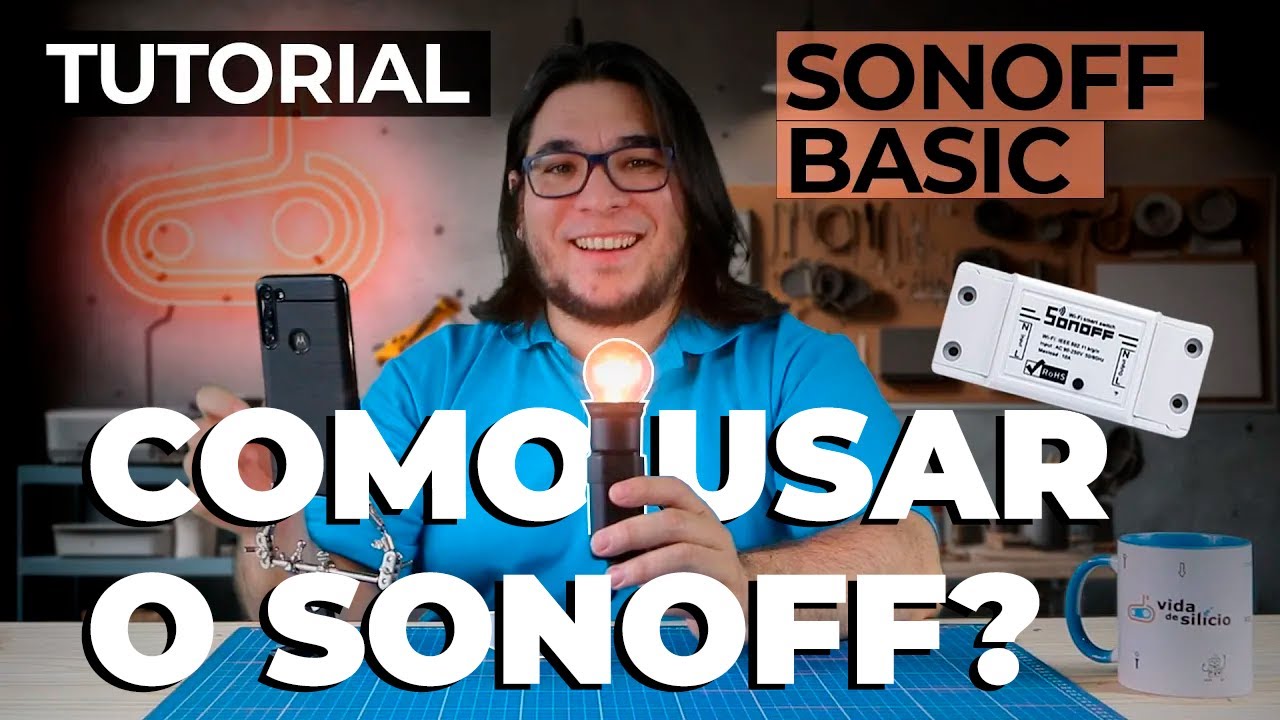 Como instalar e configurar interruptor inteligente wifi SONOFF BASIC- Instalando uma lâmpada