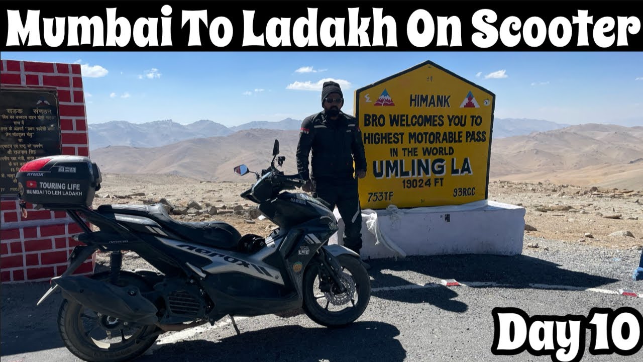 1st Yamaha Aerox To Reached Umling La  | Day 10 | Leh Ladakh Ride 2022