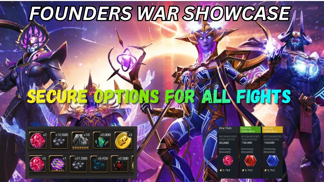 Best Team To Clear Right Side. Founders War Showcase. MCOC