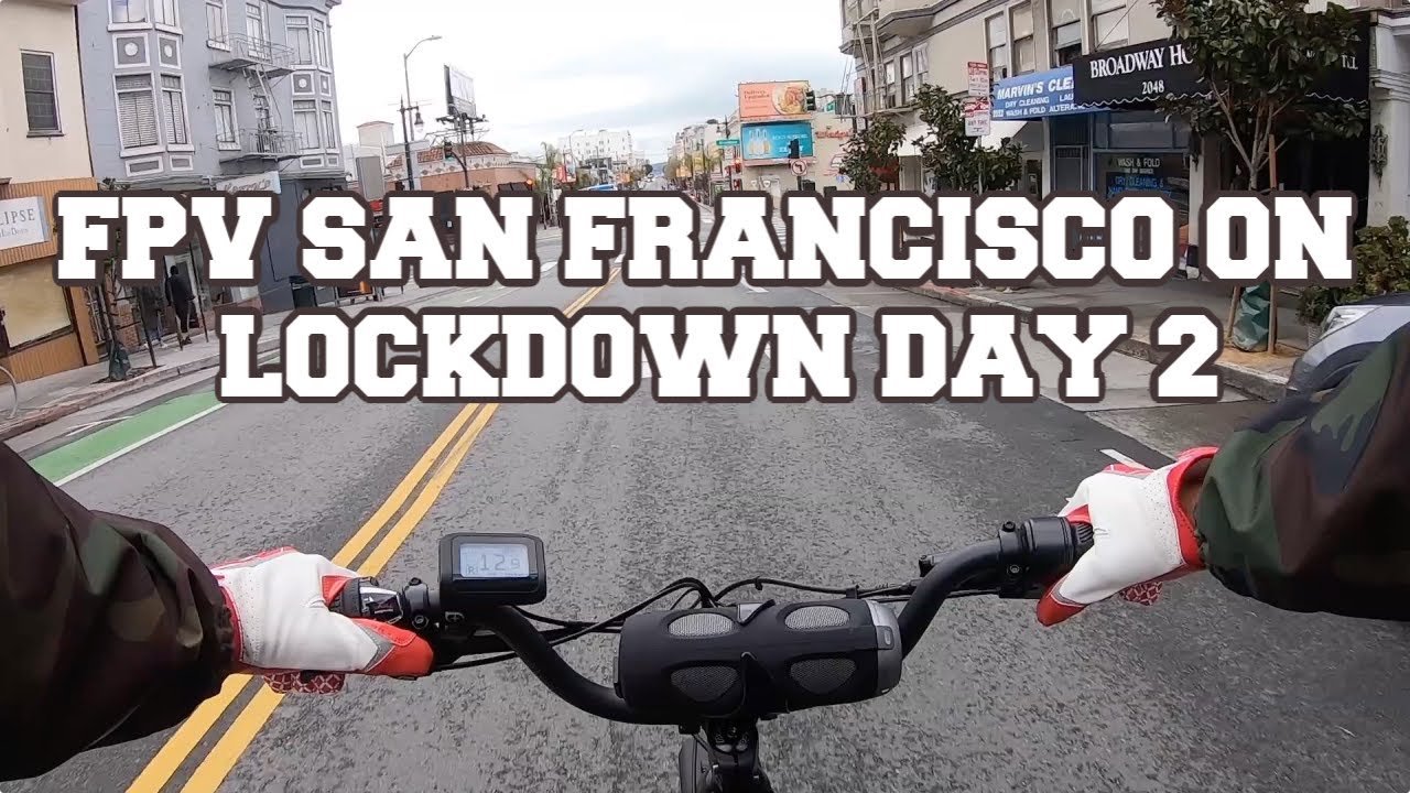 Lockdown Day 2 in San Francisco | Juiced Bikes City Scrambler FPV Footage E Bike Ride | GoPro Hero 7