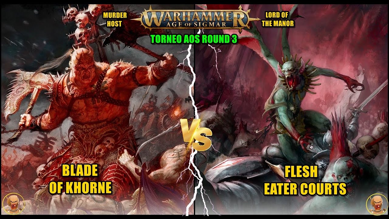 Flesh Eater Courts VS Blade Of Khorne ita #ageofsigmar
