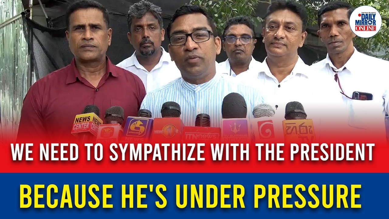 We need to sympathize with the President because he's under pressure