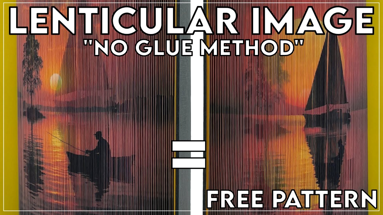 Lenticular Photo Strip Book / Fore Edge Book Art / Double Images / No glue method / 180&deg; Fold
