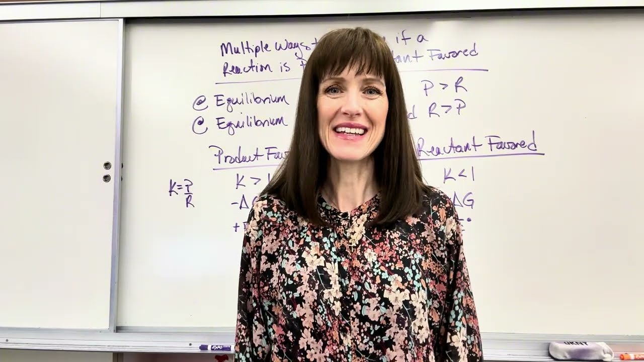 Quickly Tell if a Reaction Is Product or Reactant Favored General Chemistry