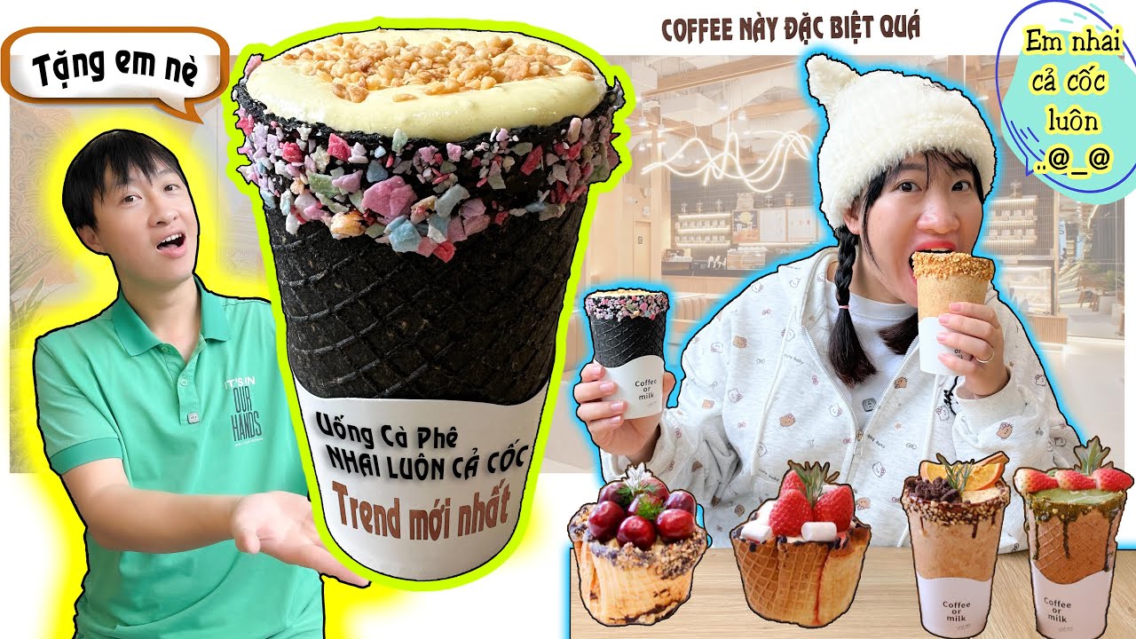 Đu Trend Uống Trà Sữa Nhai Cả Cốc - Trend Hot Mới Nhất | Tuyết Tuyết TV
