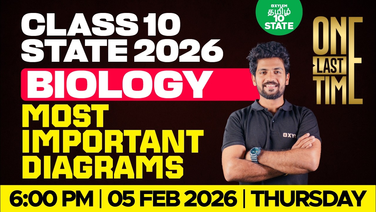 🔴 ONE LAST TIME 🔥 Most Important Diagrams | Class 10 Biology | Xylem State 10 Tamil
