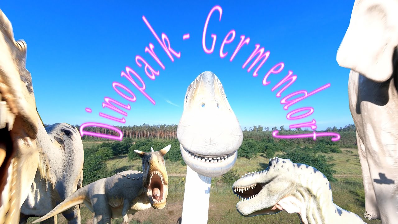 Dinosaurier Park / Dinopark- Germendorf ( Brandenburg - Germany ) - 4K - FPV