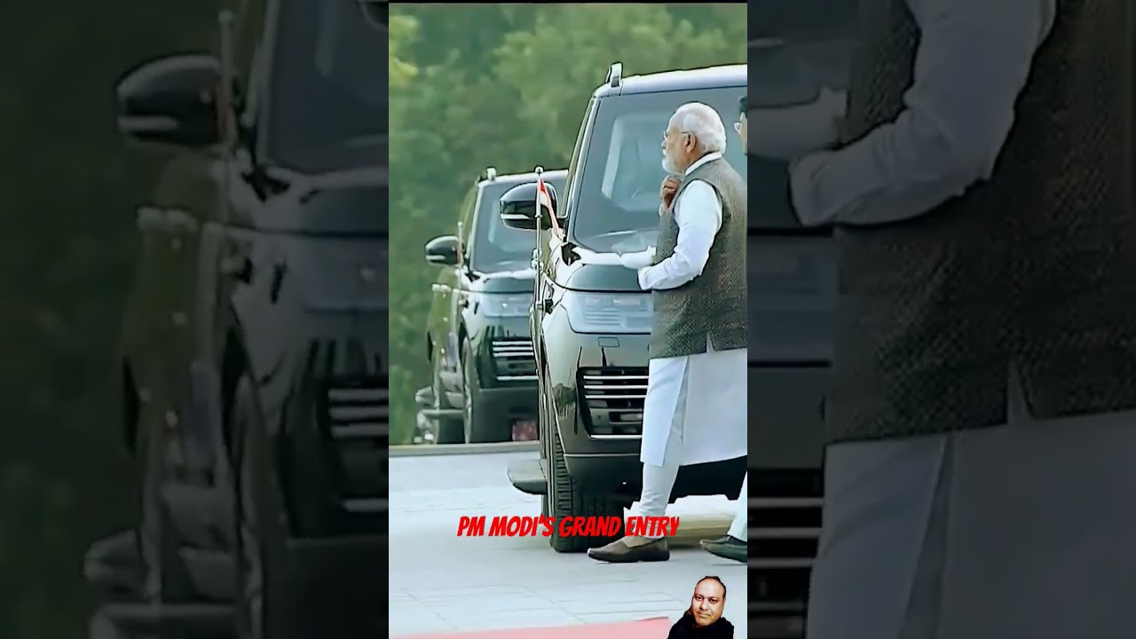 PM Modi's Grand entry with Security #shorts #politics #spg #security #india #modi #bjp #news #asia