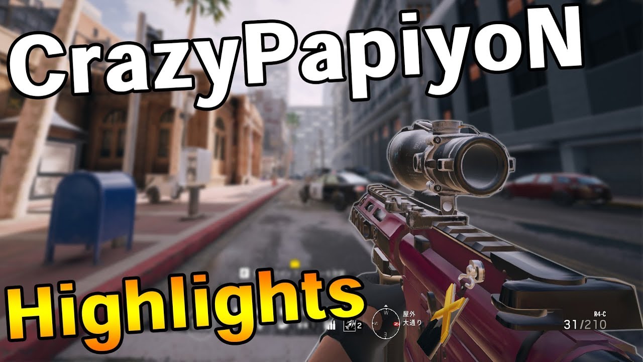 【R6S】CrazyPapiyoN.nR - Highlights  Rainbow Six Siege【野良連合】