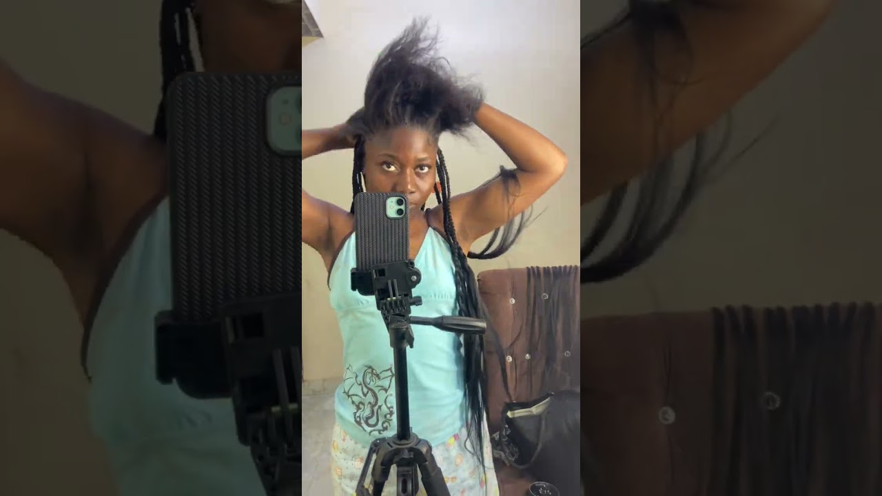 I’m beginning to enjoy the process of making my own hair by myself #hairtutorial #protectivestyles 