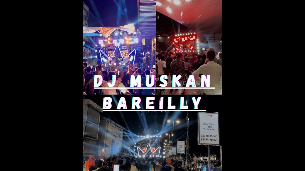 MUSKAN DJ ROAD SHOW IN | #BAREILLY KI SHAN |2025  | Best Lighting and Sound
