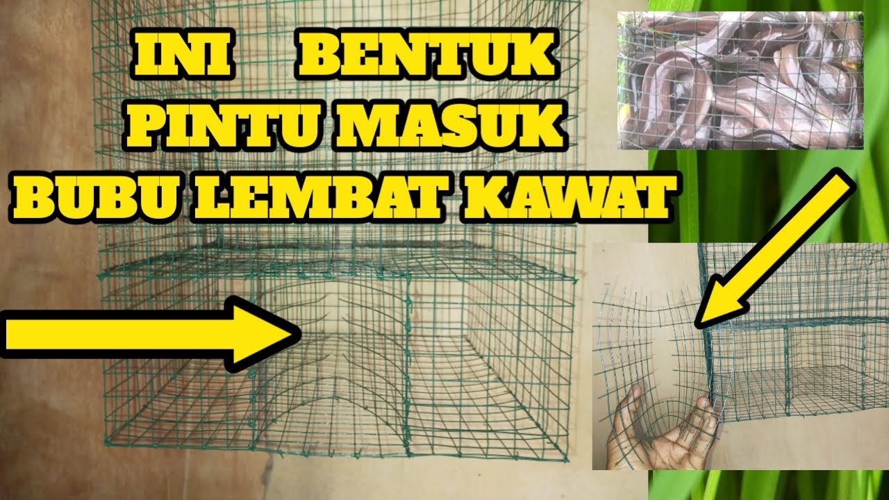TUTORIAL || CARA MEMBUAT BUBU IKAN LELE LEMBAT DARI KAWAT/TUTORIAL BUBU LEMBAT PINTU SEGITIGA