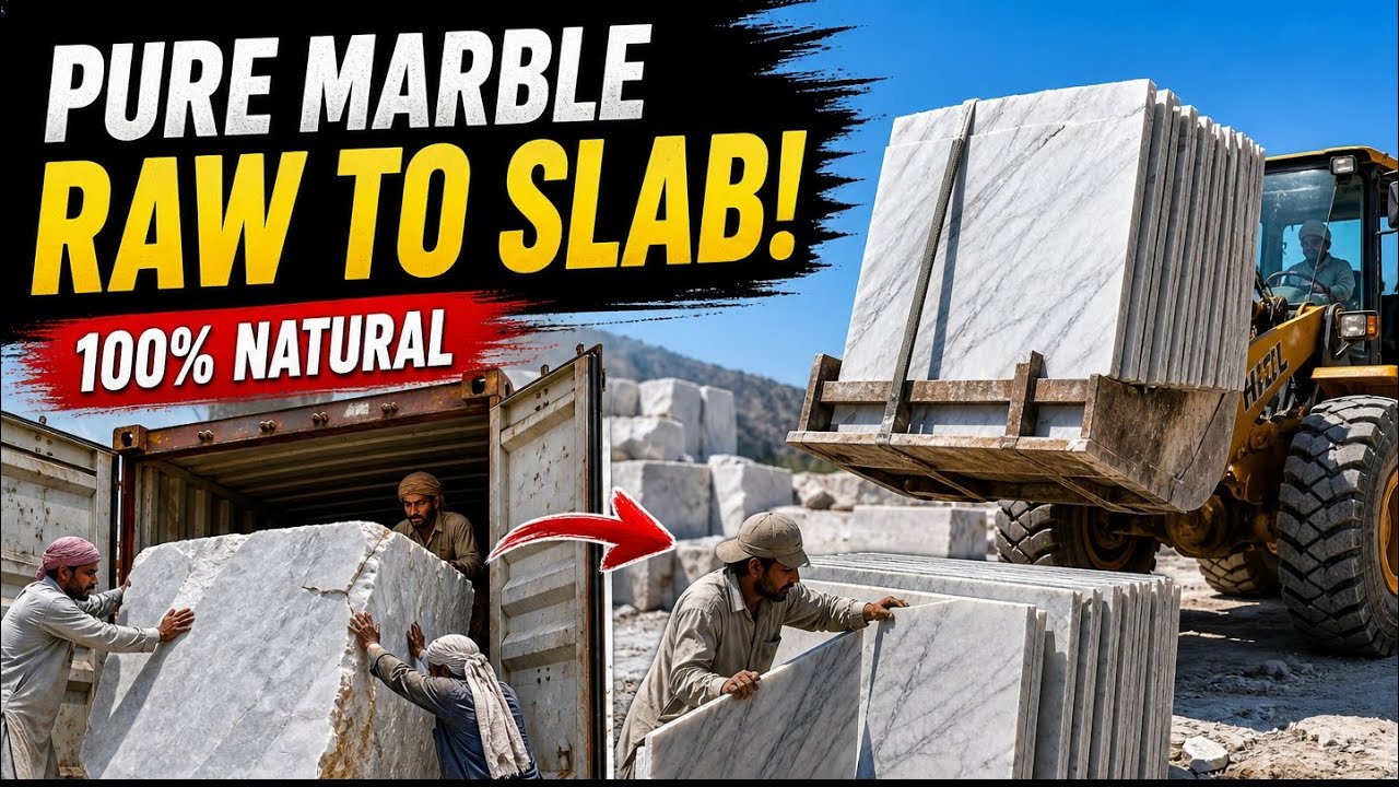 Inside the Marble Factory How Marble Slab Were Lefted 